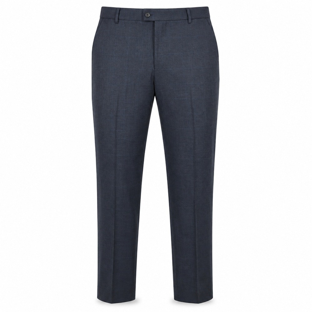 Lauren Ralph Lauren Dress Pants Mens 44x30 Blue Wool Glen Plaid Natural Stretch